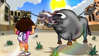 Dora Explodes The Bull For And 
