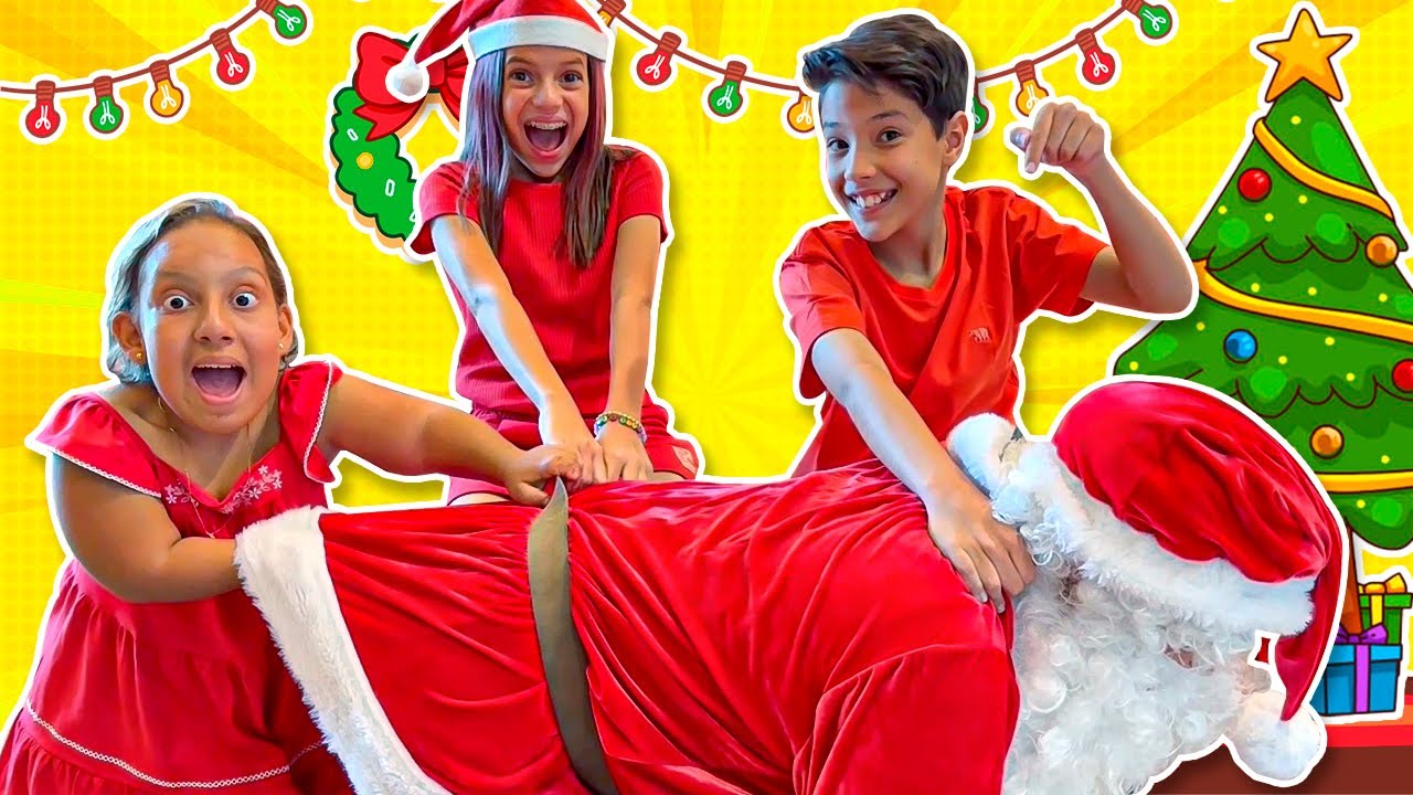 Uma História Atrapalhada de Natal com Maria Clara MC Divertida | Funny Stories Christmas for Kids