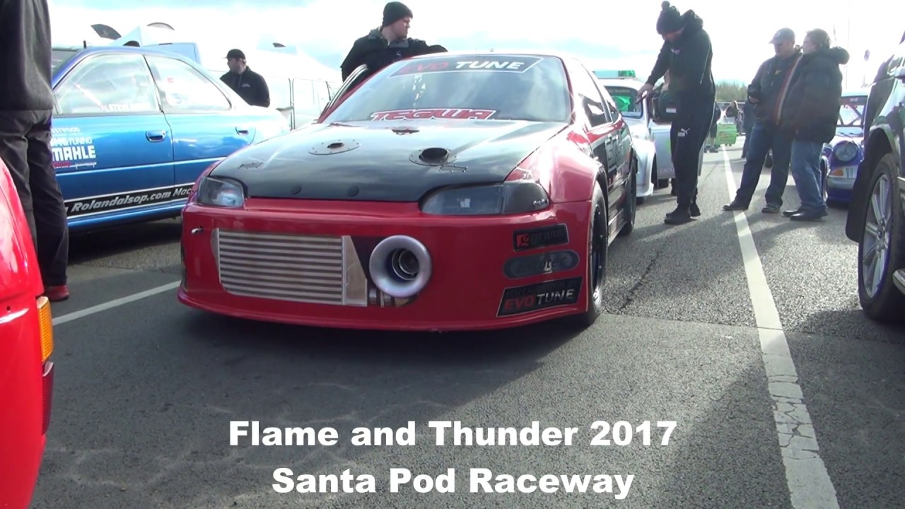 Kiel Priestman Flame and thunder 2017 Santa Pod Raceway Europe’s Fasted FWD