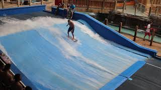 Silver Rapids Indoor Waterpark and Resort in Kellogg Idaho FlowRider Surf Machine Ride Tour Contest