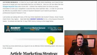 Insider Article Marketing Secrets