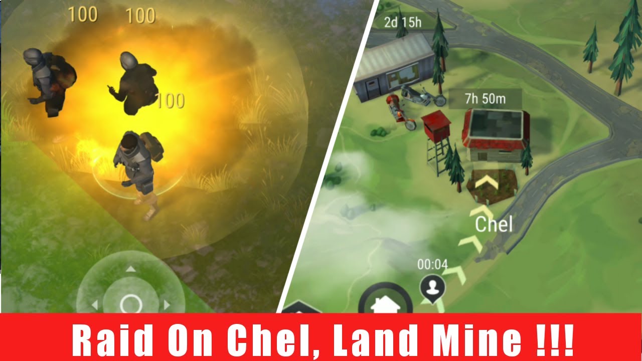 LDOE Raid Chel | Using Land Mine To Kill Raiders, 2 VSS & SWAT Armor | Last Day On Earth