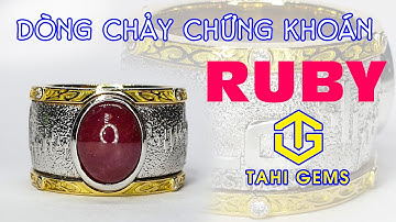 Tahi 5706 Trang sức nhẫn nam đá Ruby với thiết kế dòng chảy chứng khoán | TahiGems - Tahi Phạm
