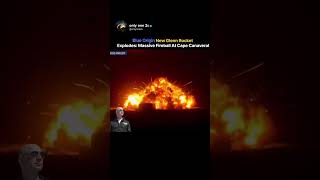 Blue Origin New Glenn Rocket Explodes: Massive Fireball at Cape Canaveral #shorts