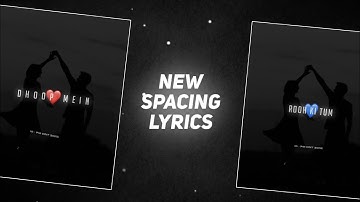 New Type Spacing Lyrics In Alight Motion | Alight Motion Glowing Lyrics Status Editing