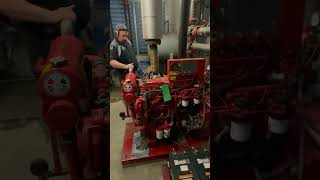 Weekly Fire pump Test run Perkins engine #equipmentrepair