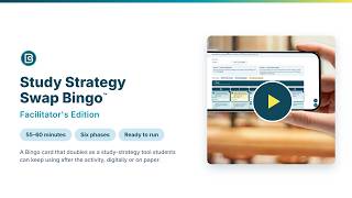 Study Strategy Swap Bingo™ Facilitator's Edition (no audio)