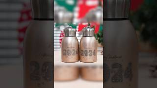 Customized New Year Theme Metal Water Bottle w/AlgoLaser Alpha MK2 + ARC