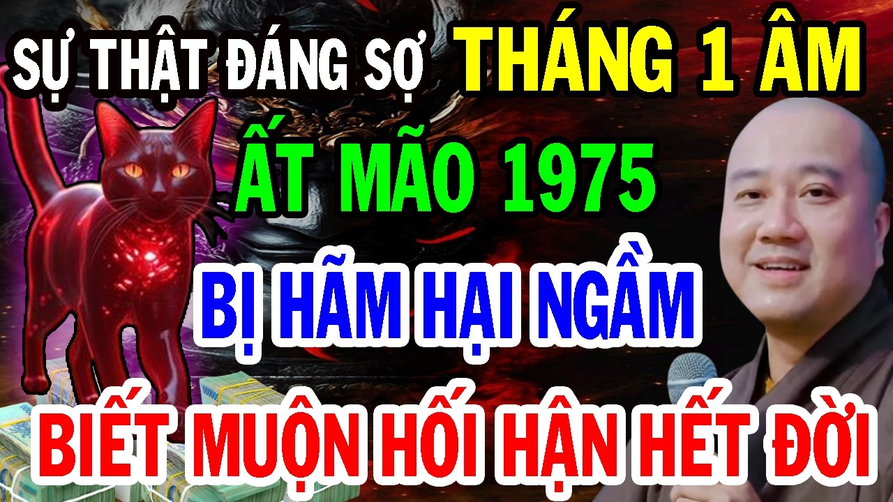 THẦY PHÁP HÒA KHAI THỊ: Ất Mão 1975 T1 ÂL Trả Nghiệp Âm, Bị Hãm Hại Ngầm, Sai 1 Bước Ân Hận Cả Đời
