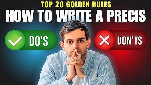 How to PASS CAPF CSS English Precis Writing paper | English Precis css preparation