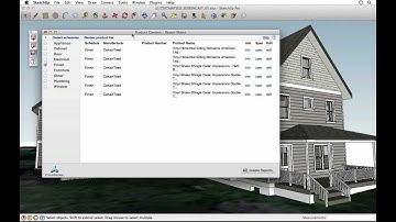 Generating reports using Product Connect for Google SketchUp