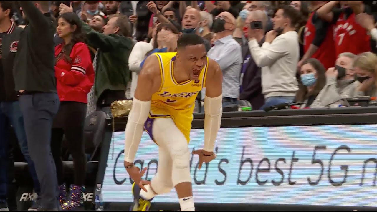 Westbrook's very own buzzer beater sends Lakers into an overtime win in  Toronto - BasketballBuzz