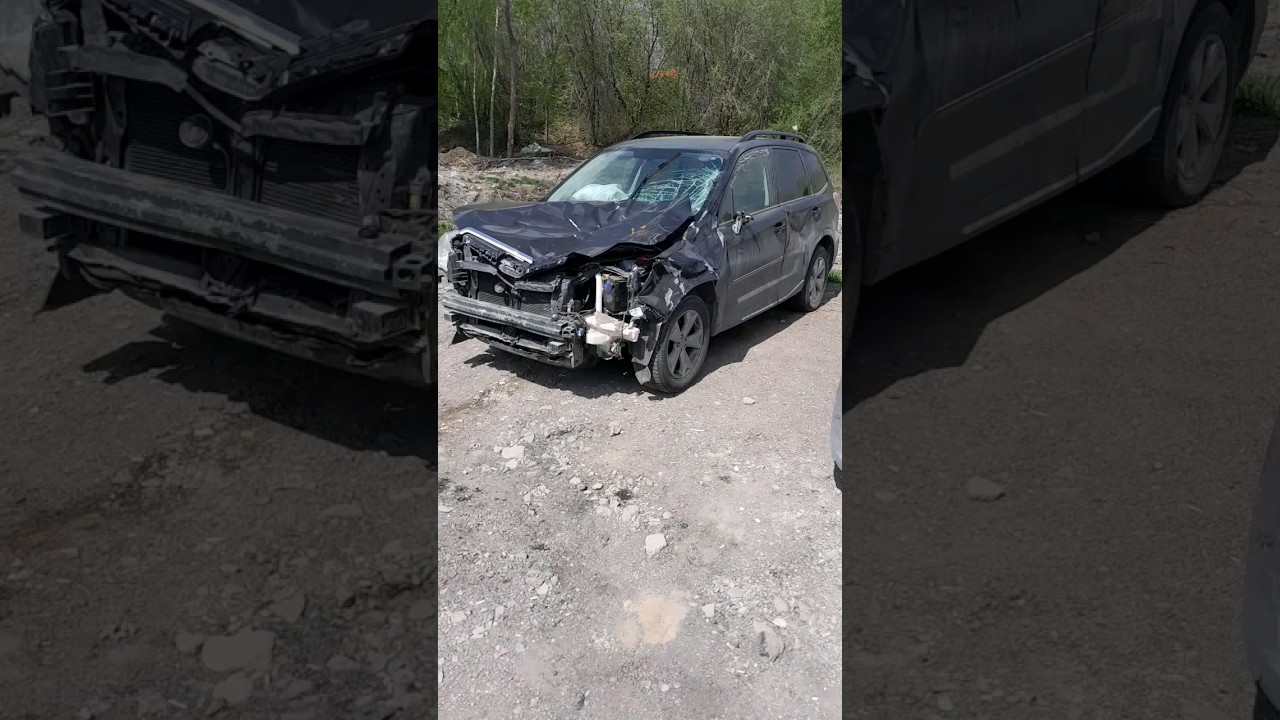 Разбитый Субару.Обзор #кузовнойремонт #ремонт #нск - YouTube