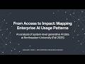 When Everyone Has AI Access: Emerging Usage Patterns at Northeastern
