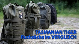 TT Rucksäcke für den Alltag - Tasmanian Tiger Essential Pack L, Daypack XL, Tac SW 25, Modular 30
