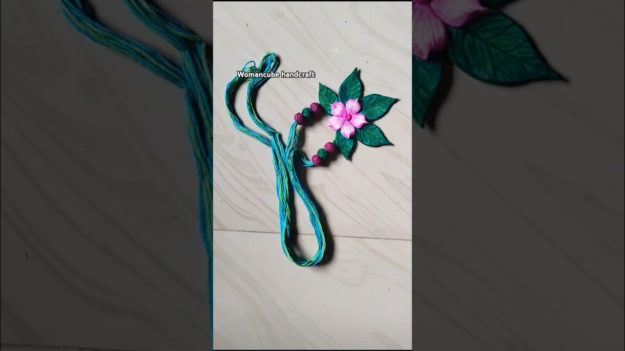 Easy clay jewellery making at home #clayjewellery #diy #youtubeshorts #shorts #clay #flowers