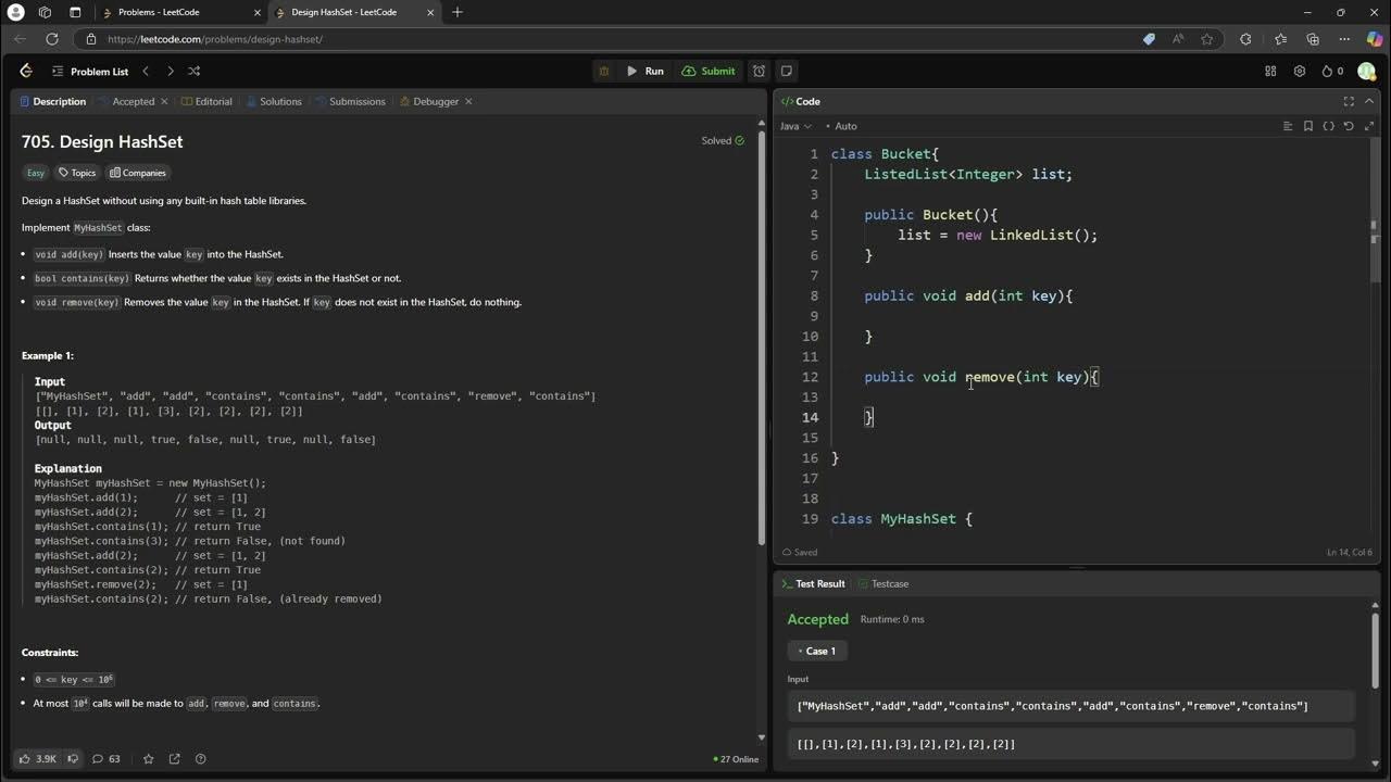 #LeetCode 705 | Design HashSet #Java - YouTube