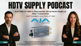 AJA FiDO-2T-MM 2-Channel 3G-SDI to Multi-Mode LC Fiber Transmitter