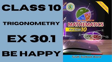 Ex 30.1 Introduction to Trigonometry Class 10 Math STBB