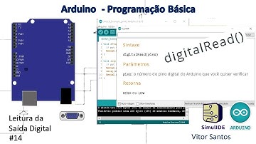 Leitura de uma Saída digital (digitalRead) no Arduino (SimulIDE)