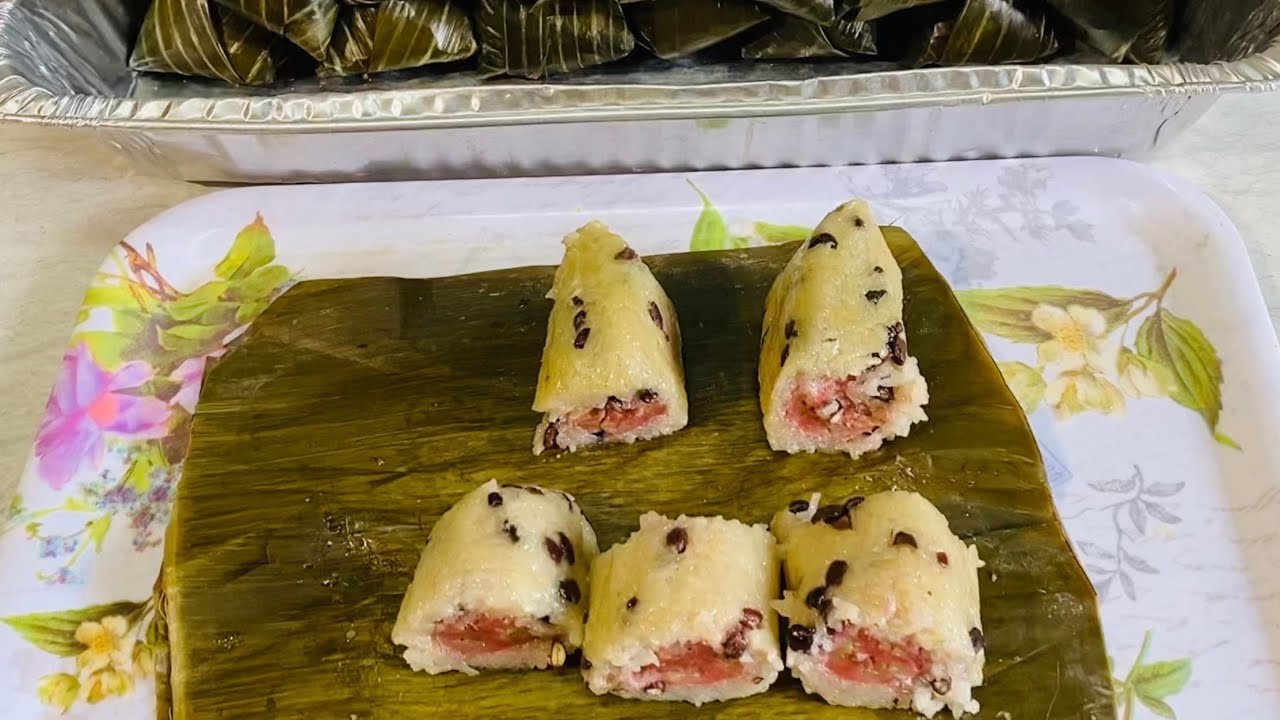 Khmer food វិធីធ្វើនុំអន្សមចេកឫ 277