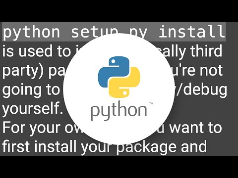 Python setup.py develop vs install