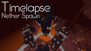 Minecraft Creative Timelapse - Nether Server Spawn!