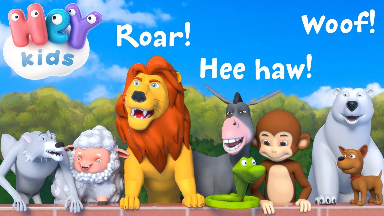 ⁣Animal Sounds Song | Animal Sounds for Kids + More Nursery Rhymes by HeyKids