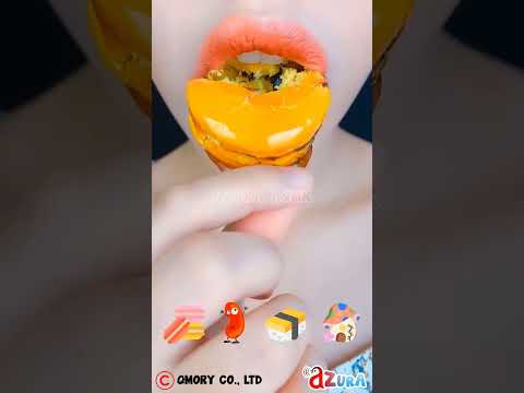 Very Relaxing Eating Emoji Food @AURORAASMR #asmr #delicious #tiktok #challenge