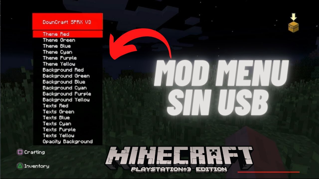 Como instalar DownCraft SPRX V3 para MINECRAFT [PS3/CEX/DEX] - YouTube