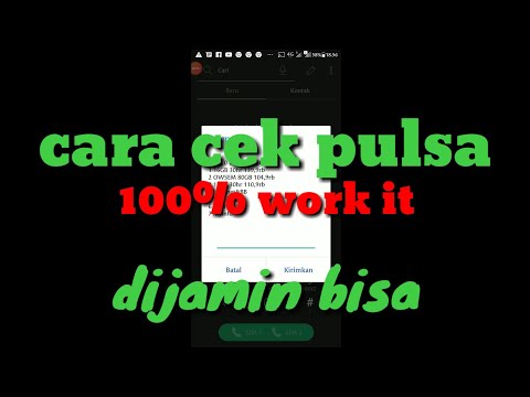 Cara Cek pulsa kartu axis. 