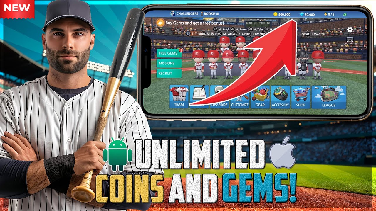Baseball 9 Hack/Mod Apk How to Get Unlimited Gems and