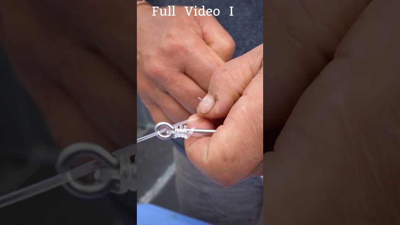 Tying A Knot For A Halibut Hook Fishing News Today