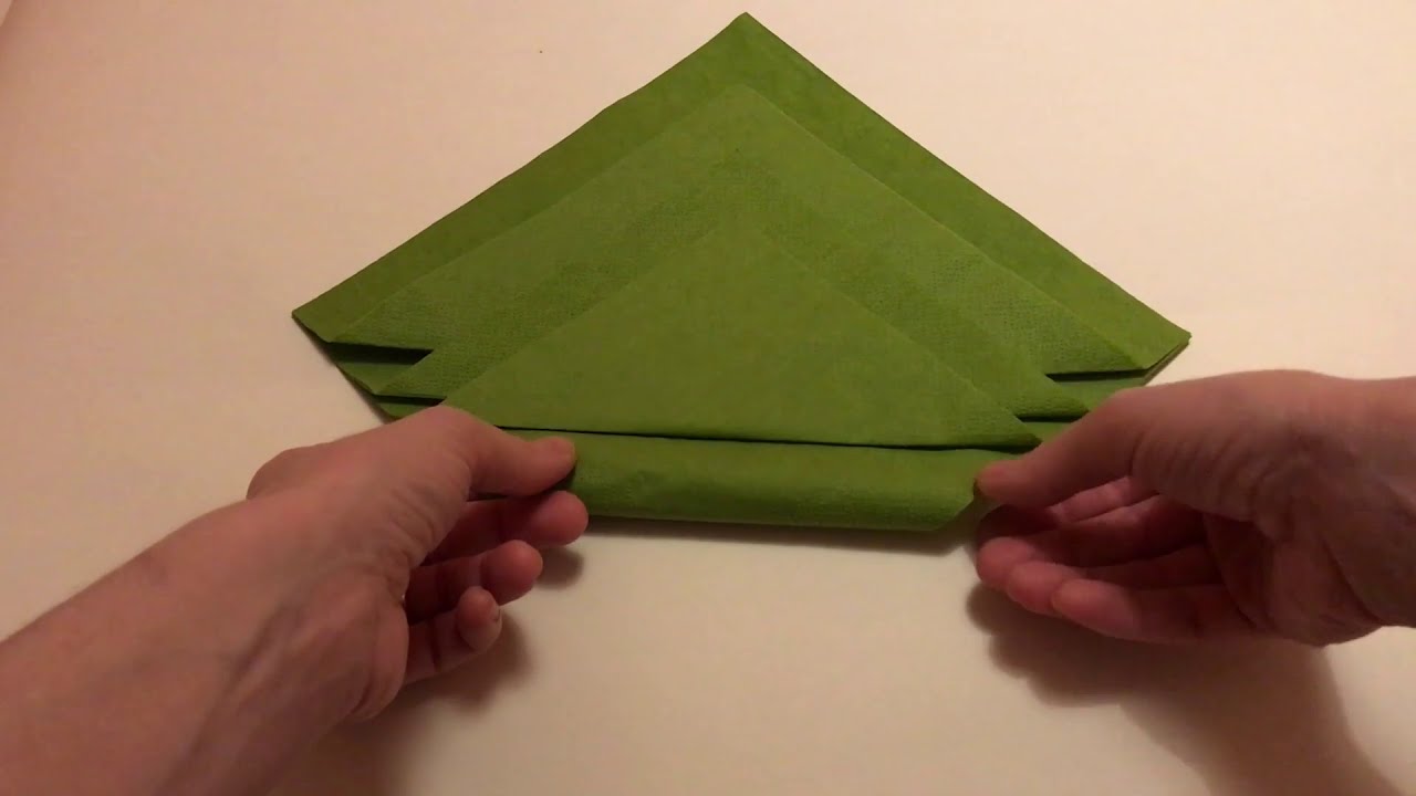 Szalvéta hajtogatás variációk, könnyű, egyszerű /Three napkin folding  ideas, easy, simple - YouTube