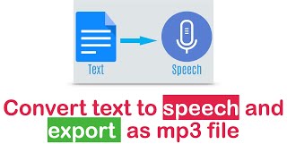 How to convert and download text to audio as mp3 free