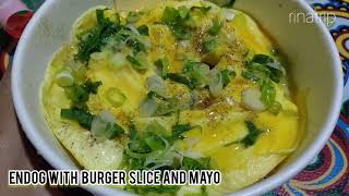 Endog with burger slice and mayo - MANGKOKKU