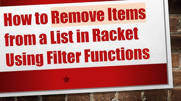 How to Remove Items from a List in Racket Using Filter Functions