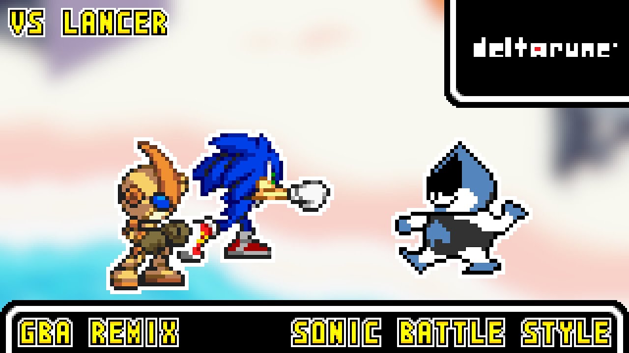 [GBA]Vs. Lancer - Deltarune Chapter 1【Sonic Battle Style】 - YouTube
