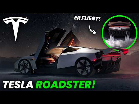 The Tesla Roadster is here! (It really flies 🤯)