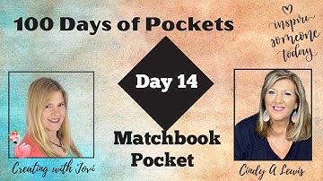 Welcome to Day 14 of 100 Days of Junk Journal Pockets! I L❤️VE this Matchbook Pocket!