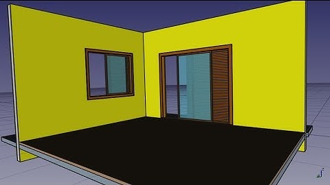 FreeCAD  Creating sliding doors and windows (Criando portas e janelas no FreeCAD)