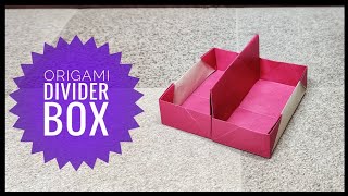 Origami Divider Box | Origami Box | Origami tutorial | Paper craft