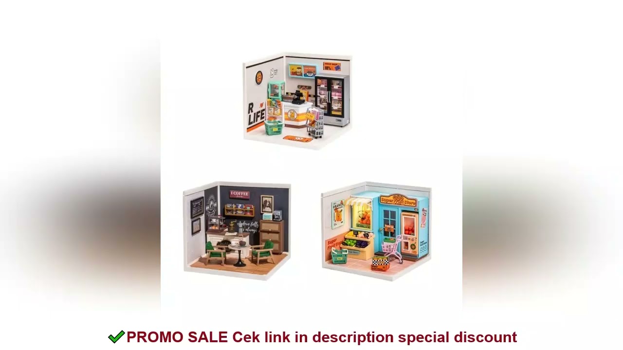 Robotime Mini Dollhouse DIY Miniature House Kit 