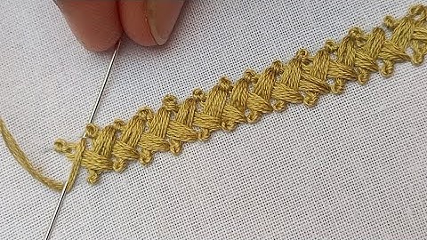 Latest Simple Border Line Stitch for Beginners || Border Line Design || Hand Embroidery