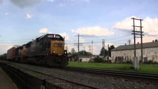 CSX 8599 Leads A Mixed Freight @ North East, PA w Canon HF11
