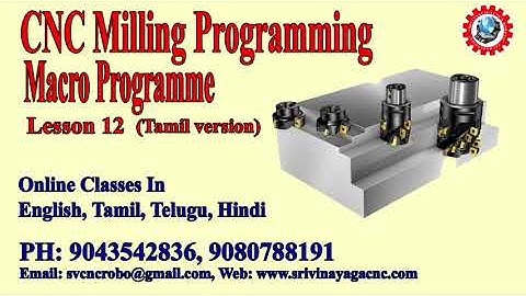 Cnc Macro Programming in Tamil - Cnc Macro Programming Tutorial in Tamil - Cnc Turning Macro Program