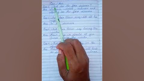 Class-4 th Lesson-5 Robin - Que. /Ans.