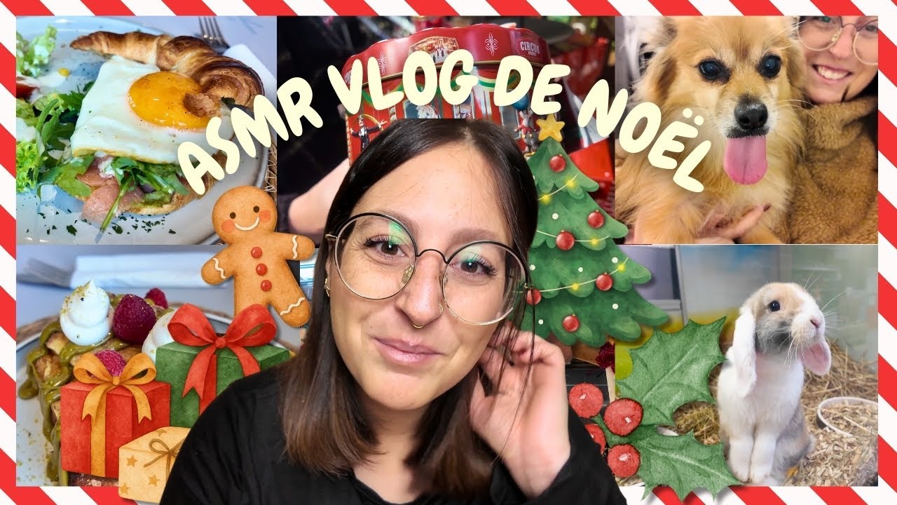 ASMR VLOG DE NOËL (Shopping & Brunch)