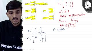 If \( \mathrm{A}=\left[\begin{array}{ll}0 & 1 \\ 1 & 0\end{array}\r...