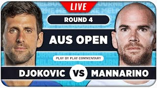 DJOKOVIC vs MANNARINO • Australian Open 2024 (R4) • LIVE Tennis Play-by-Play Stream